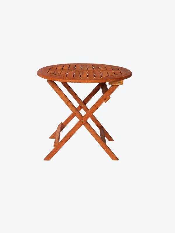 Medium faux wood table lamp Yellow - Image 6